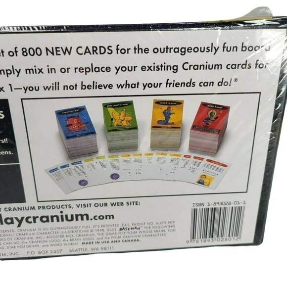 Cranium Booster Box 1 New Cards to Recharge‎ Your Cranium Game Party Family Fun - Picture 8 of 8